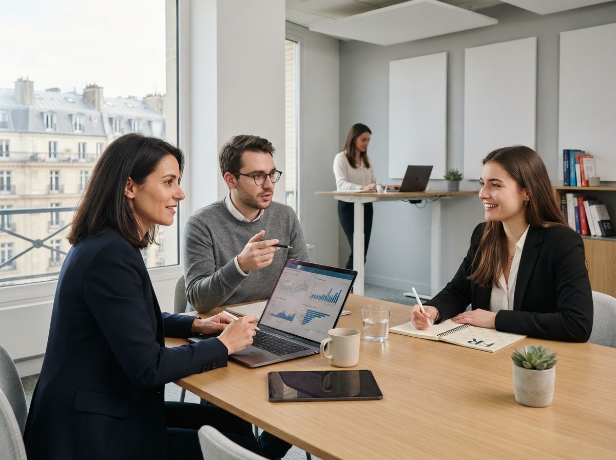 Colombe Placivo — professionnel en mobilité consultant son portefeuille optimisé par intelligence artificielle